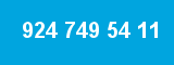 924 749 54 11
